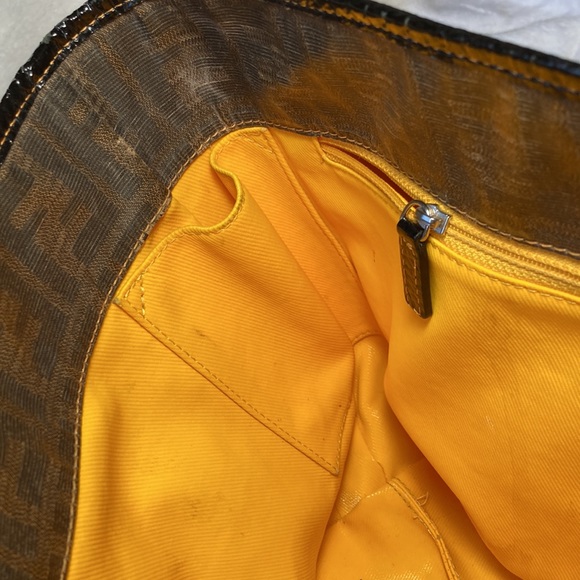 FENDI Zucca Spalmati Large Roll Tote Bag - Picture 11 of 17